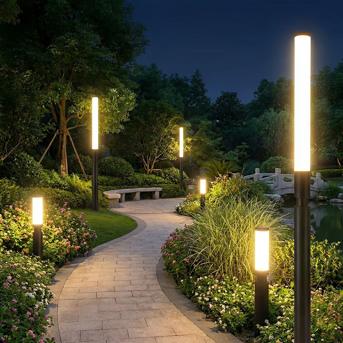 Baliza de jardín LED Nafira – vista principal