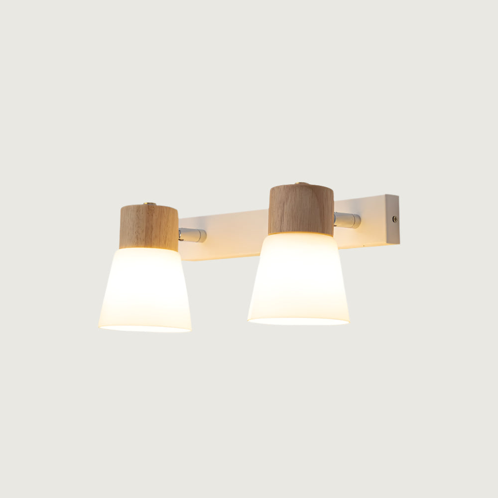 Arbor: Aplique de Pared Nórdico de Madera y Vidrio