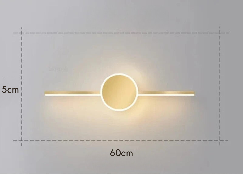 Alureo - Aplique de Pared Moderno con Diseño Elegante y Luz Antideslumbrante - Ideal para Salones y Oficinas