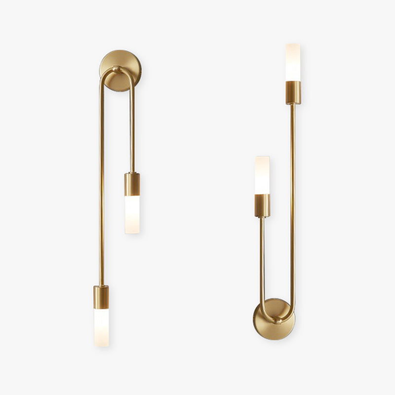 Aplique de pared LED dorado Hilara – vista principal