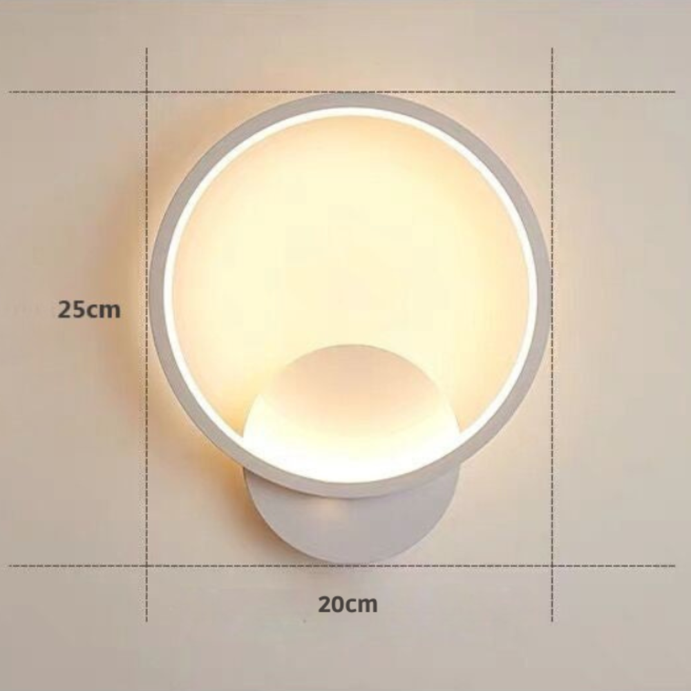 Noralu - Lámpara de Pared Nórdica Moderna con Luz Cálida y Diseño Escandinavo - Aplique Pared de Metal y Vidrio