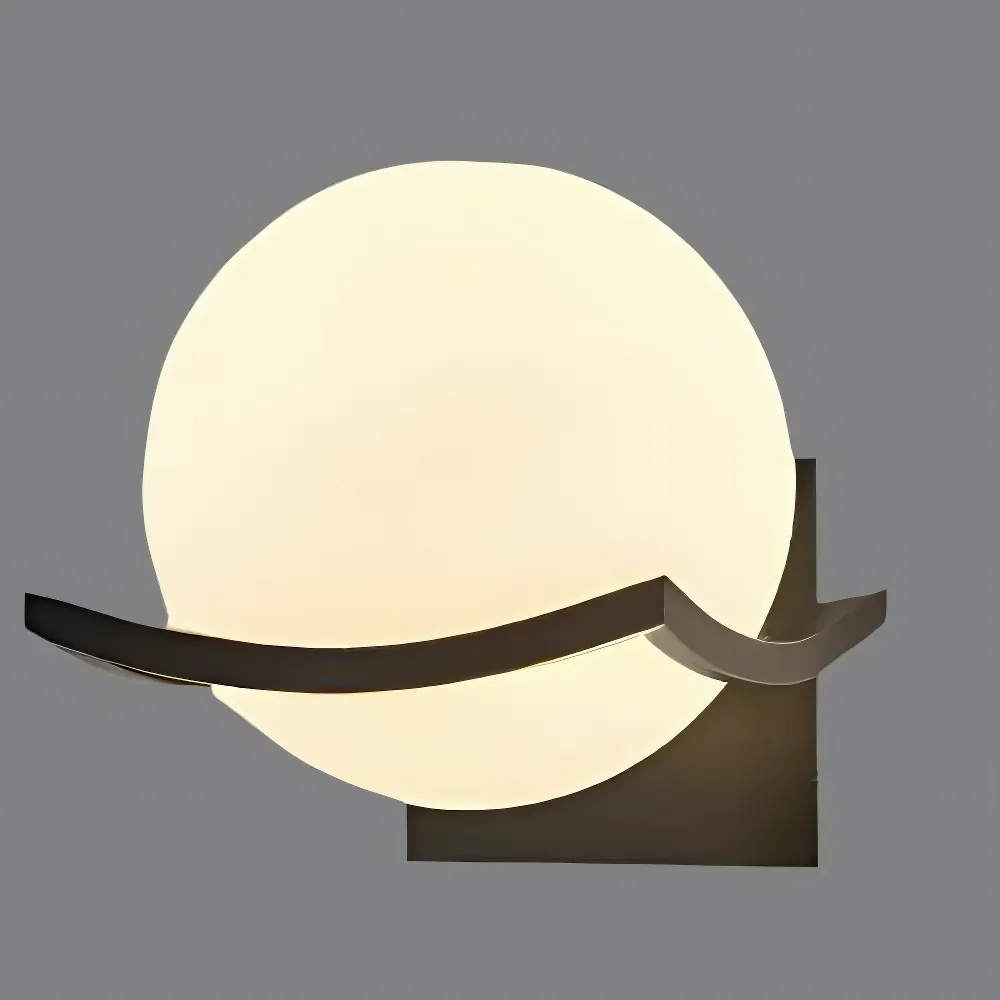 Zinari - Lámpara de Pared LED Moderna de Vidrio para Iluminación Elegante - Aplique Pared Compacto 15cm x 18cm