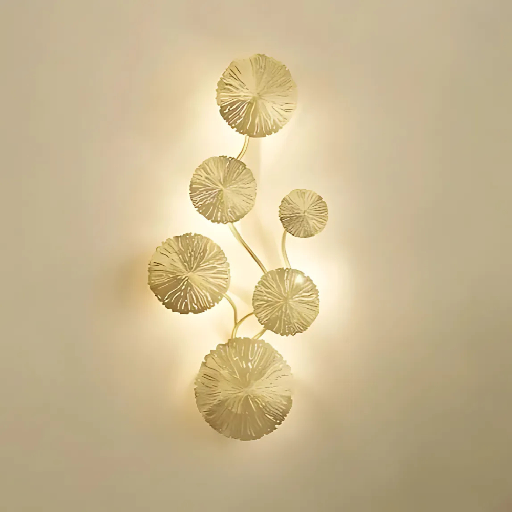 Zeriel - Lámpara de Pared Elegante de Metal y Vidrio con Luz Cálida y Diseño Clásico