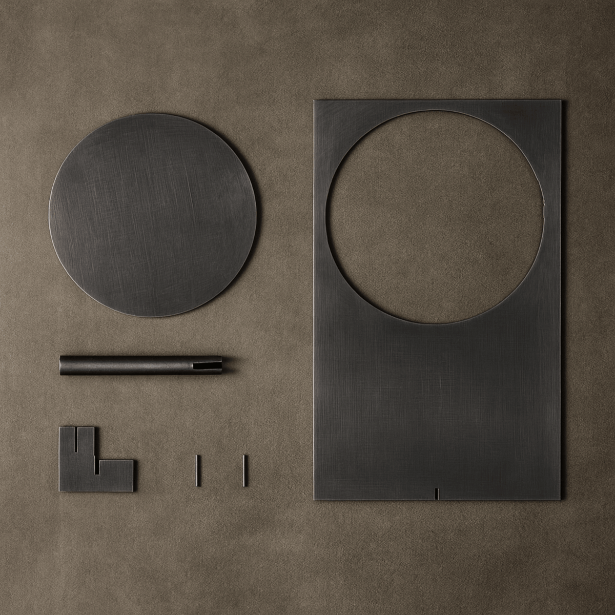 Lámpara de mesa LED Jocaso de hierro con disco inclinado – piezas de la lámpara