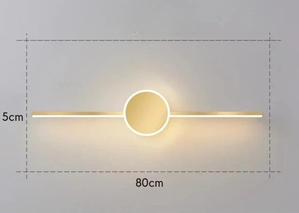 Alureo - Aplique de Pared Moderno con Diseño Elegante y Luz Antideslumbrante - Ideal para Salones y Oficinas