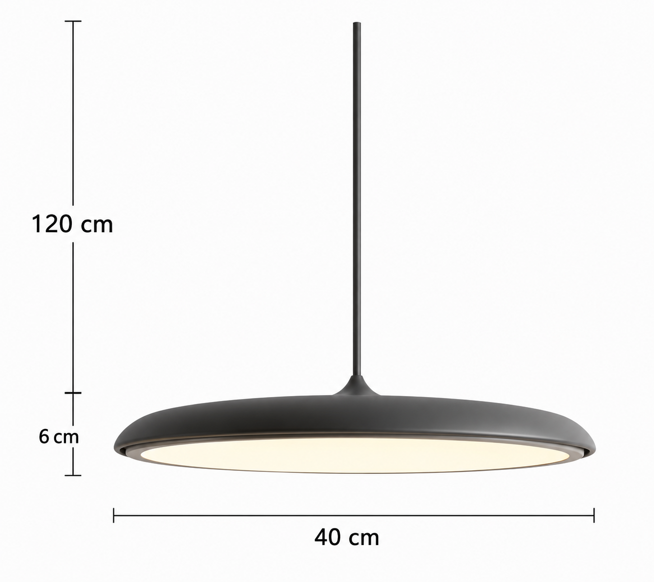 Lisaro - Lámpara Colgante de Estilo Escandinavo con Diseño Minimalista y Luz LED Integrada