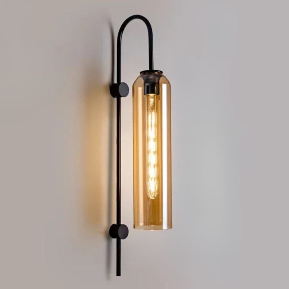 Zaneko - Aplique de Pared de Vidrio Moderno con LED Dimmable para Iluminación Interior