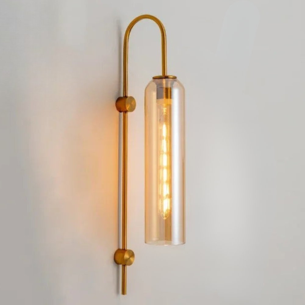 Zaneko - Aplique de Pared de Vidrio Moderno con LED Dimmable para Iluminación Interior