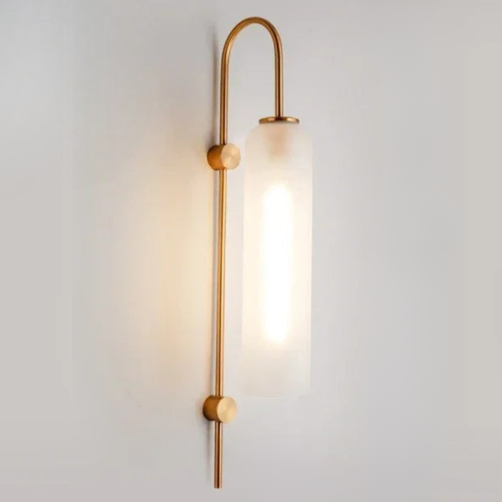 Zaneko - Aplique de Pared de Vidrio Moderno con LED Dimmable para Iluminación Interior