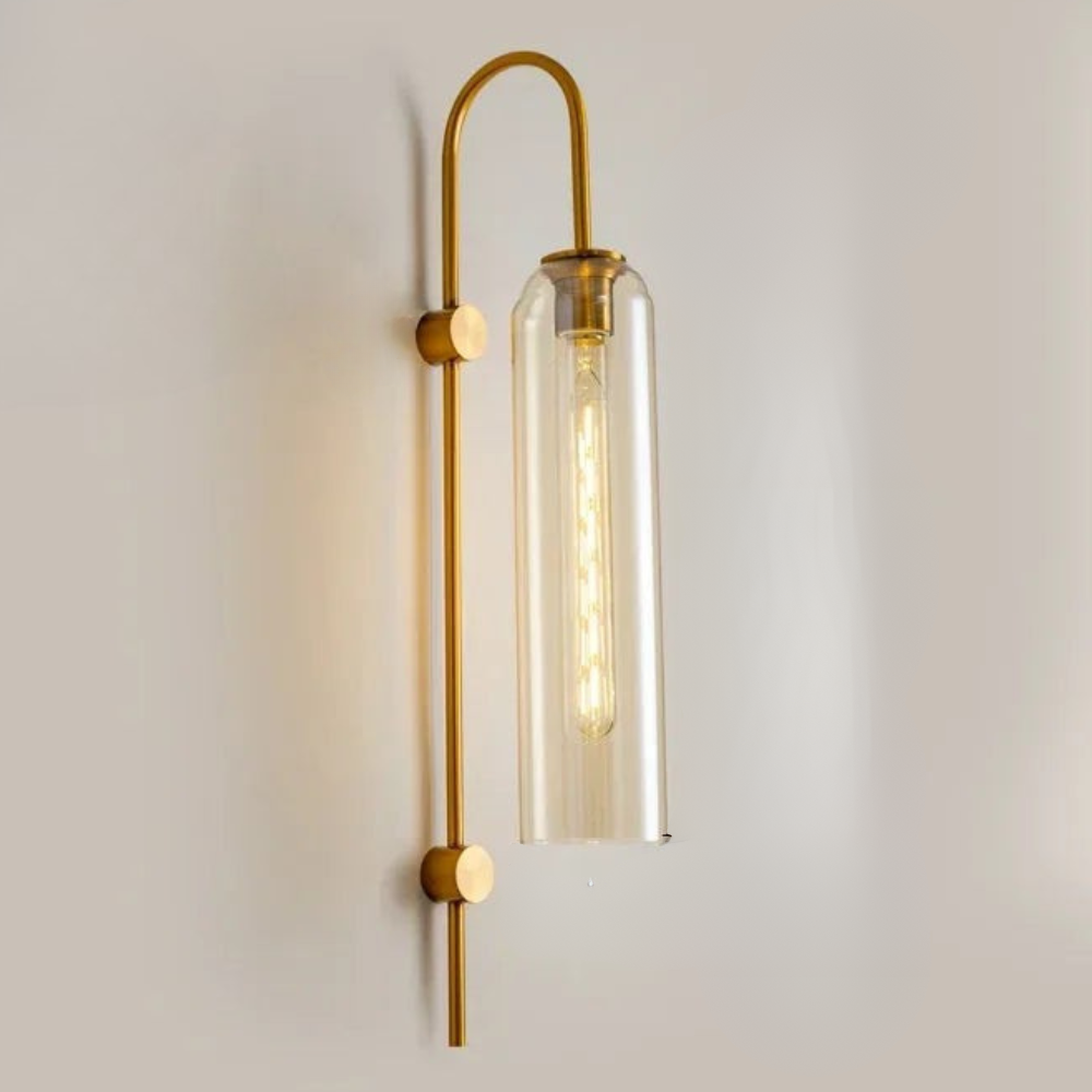 Zaneko - Aplique de Pared de Vidrio Moderno con LED Dimmable para Iluminación Interior