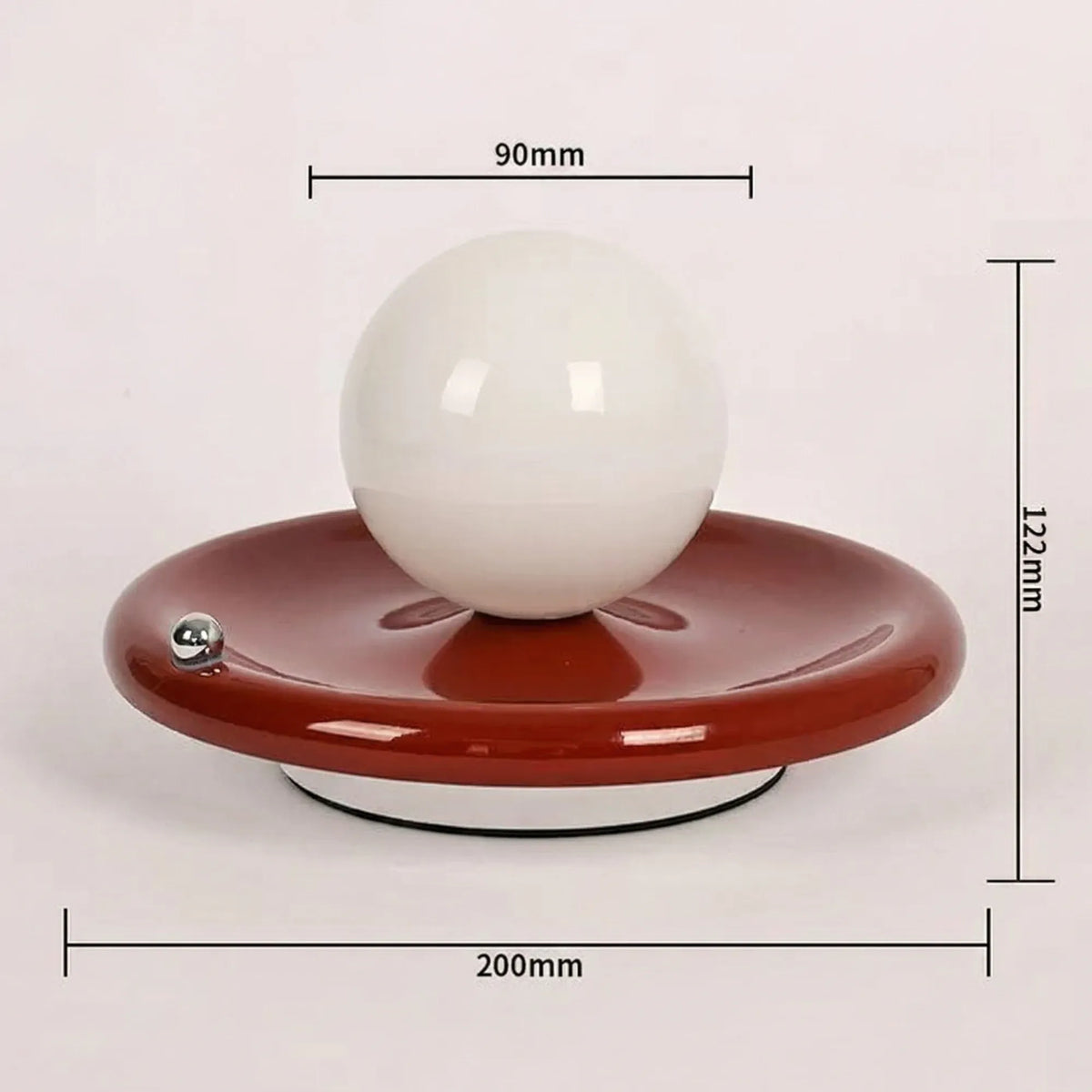 Lámpara de mesa recargable Astrela – base roja