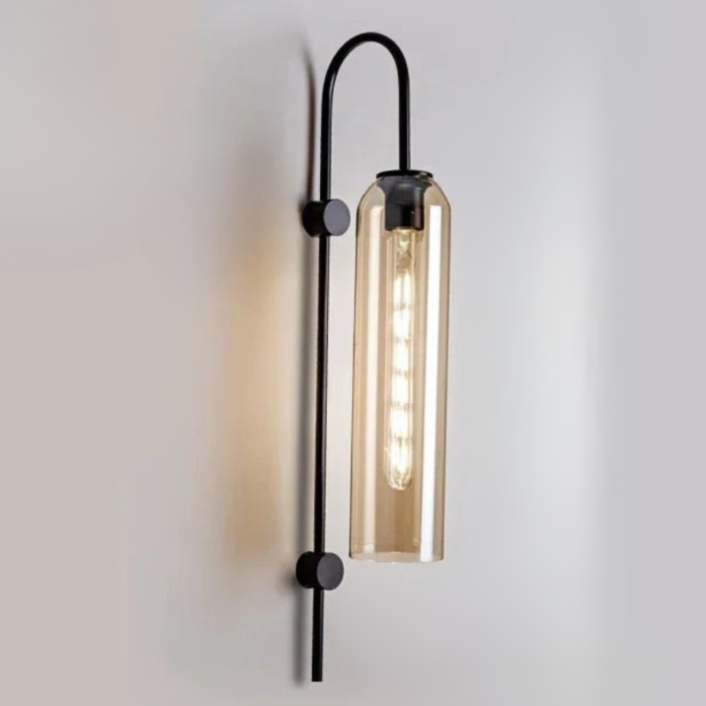 Zaneko - Aplique de Pared de Vidrio Moderno con LED Dimmable para Iluminación Interior
