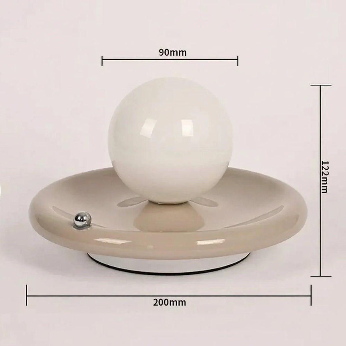 Lámpara de mesa recargable Astrela – base gris