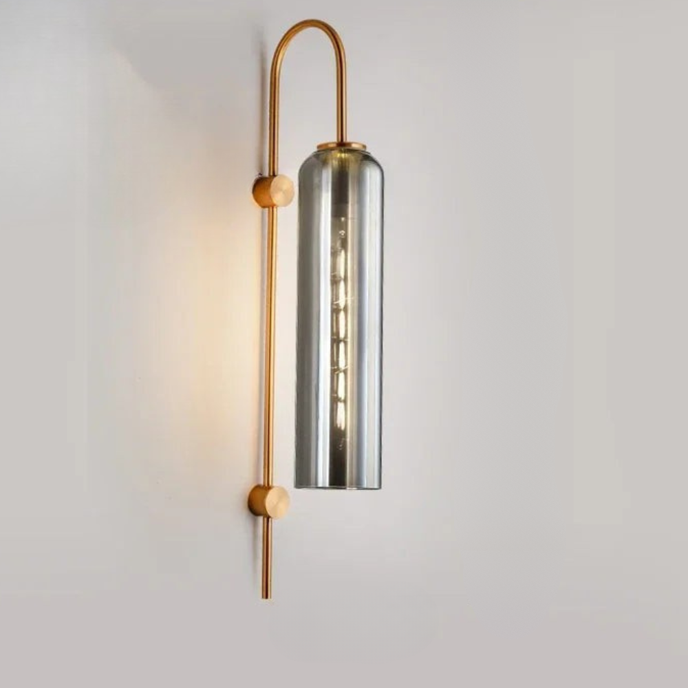 Zaneko - Aplique de Pared de Vidrio Moderno con LED Dimmable para Iluminación Interior