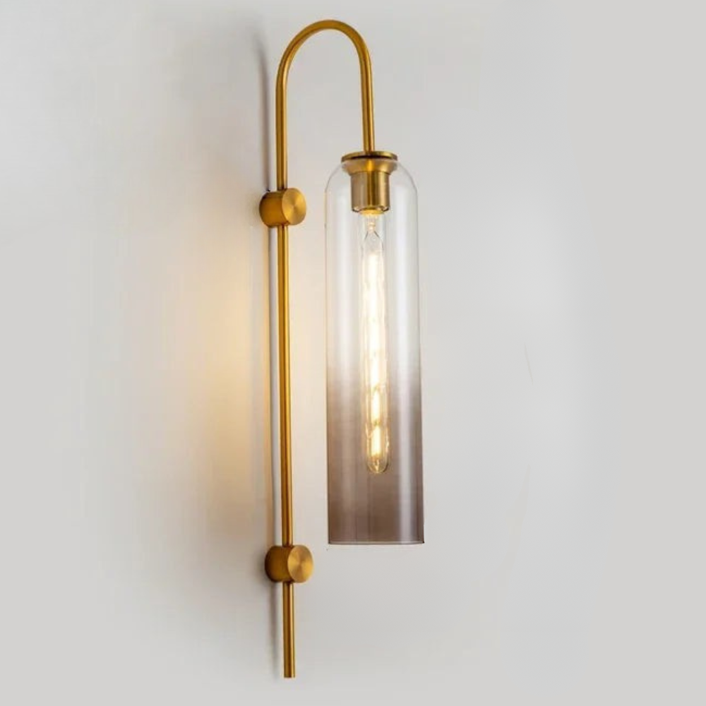 Zaneko - Aplique de Pared de Vidrio Moderno con LED Dimmable para Iluminación Interior