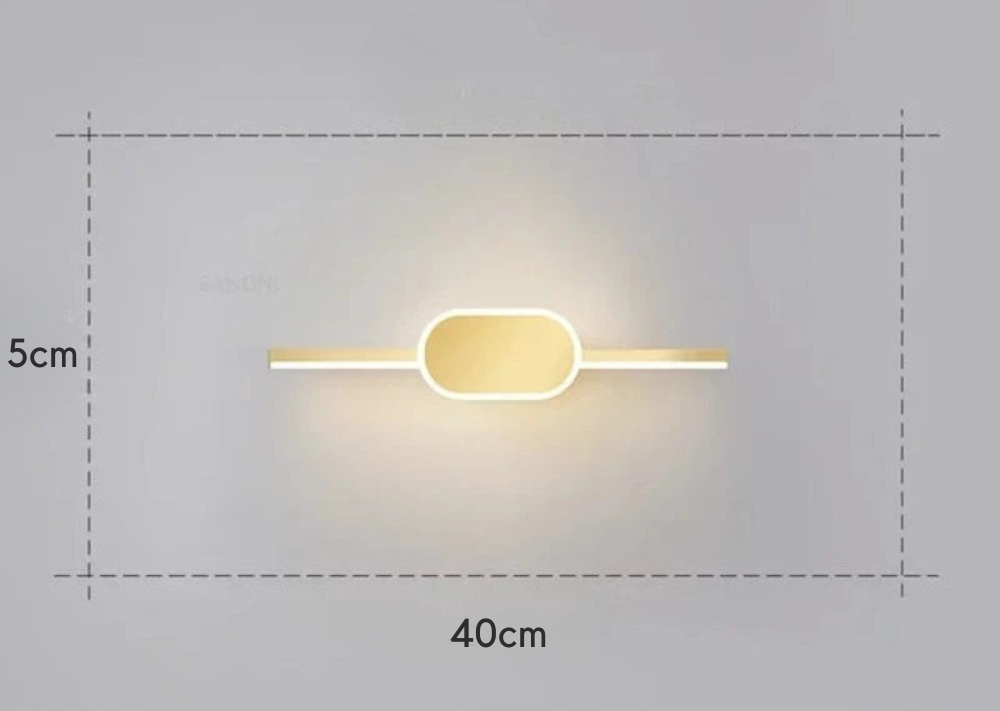 Alureo - Aplique de Pared Moderno con Diseño Elegante y Luz Antideslumbrante - Ideal para Salones y Oficinas