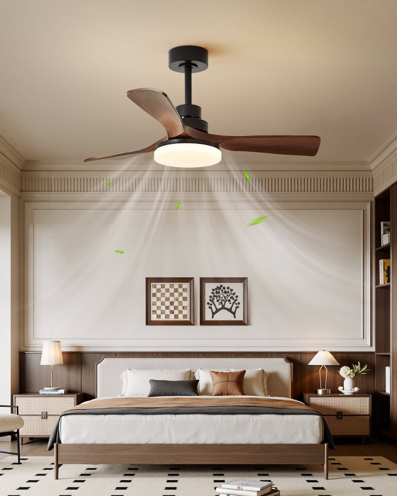 Ventilador de techo con luz Ondina en un comedor moderno – imagen 4