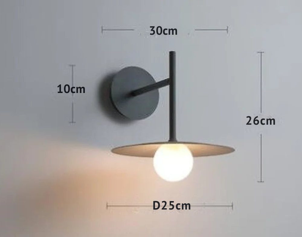 Tireli - Lámpara de Pared LED Moderna Ajustable de Metal con Brazo Móvil