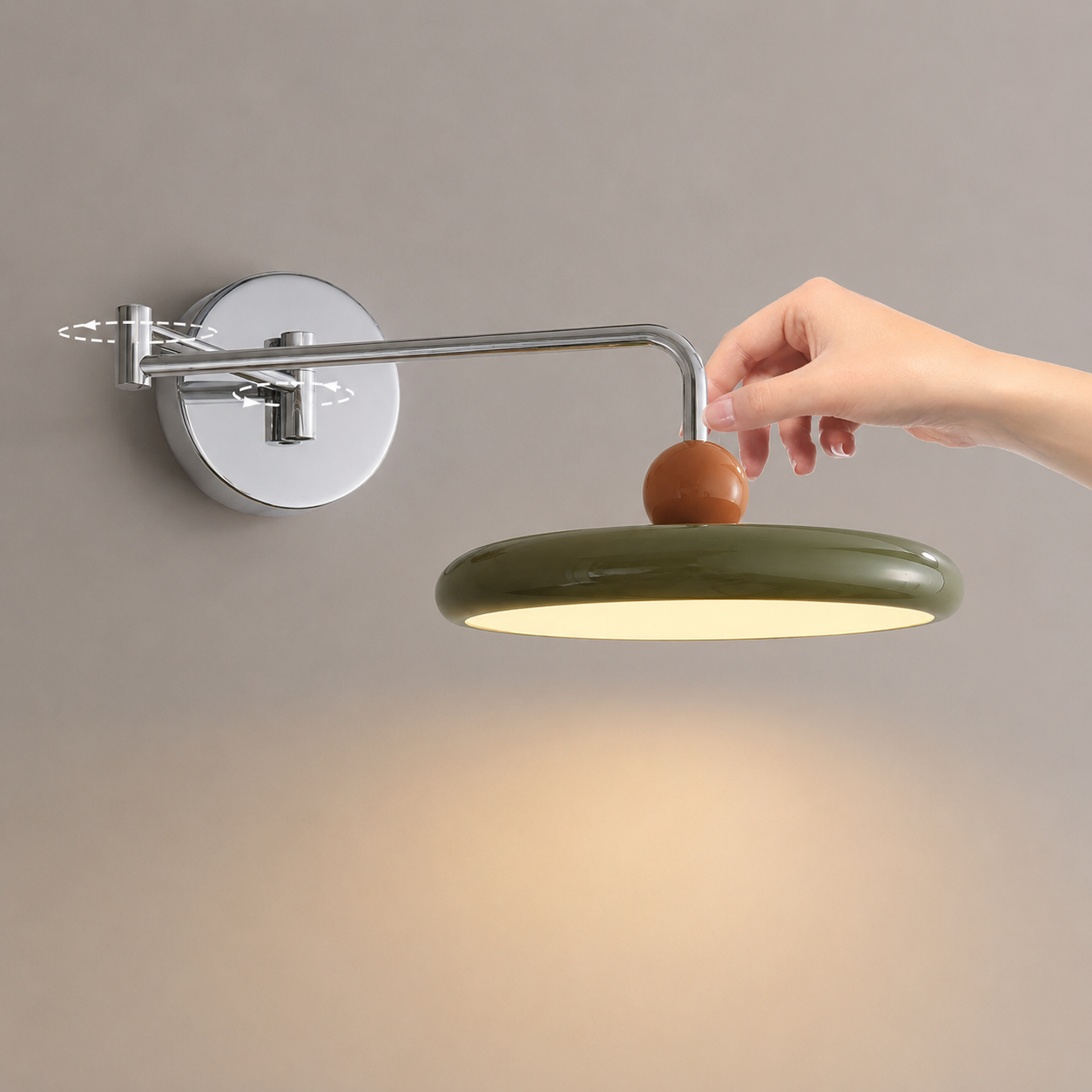 Maven - Lámpara de Pared Ajustable con Diseño Moderno y Luz LED Integrada