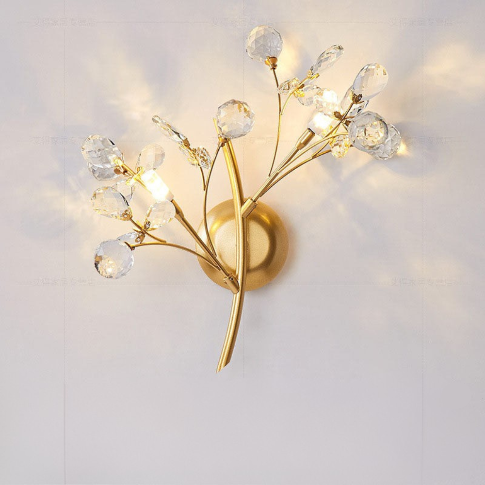 Yunora - Aplique de Pared Floral -  Lámpara de Diseño Moderno para Decoración Interior