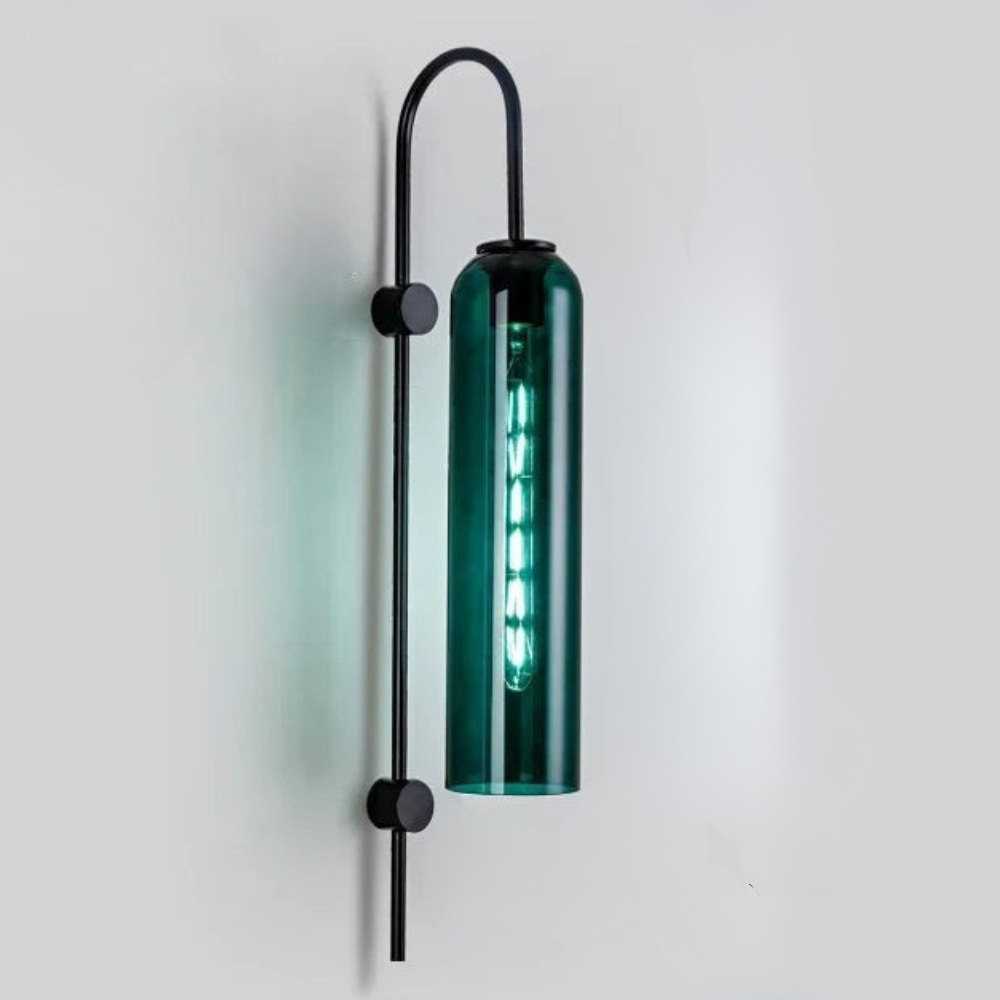 Zaneko - Aplique de Pared de Vidrio Moderno con LED Dimmable para Iluminación Interior
