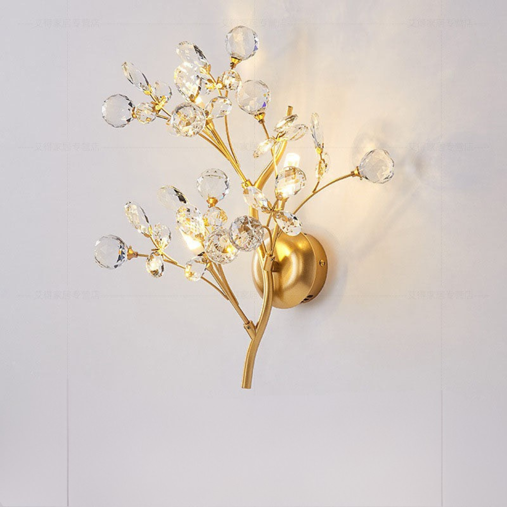 Yunora - Aplique de Pared Floral -  Lámpara de Diseño Moderno para Decoración Interior