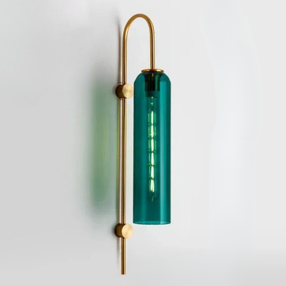 Zaneko - Aplique de Pared de Vidrio Moderno con LED Dimmable para Iluminación Interior