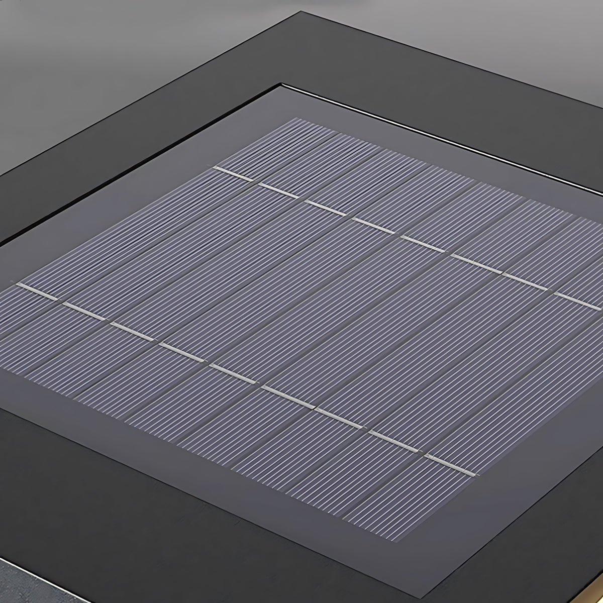 Luz de pilar exterior Oniela – detalle del panel solar