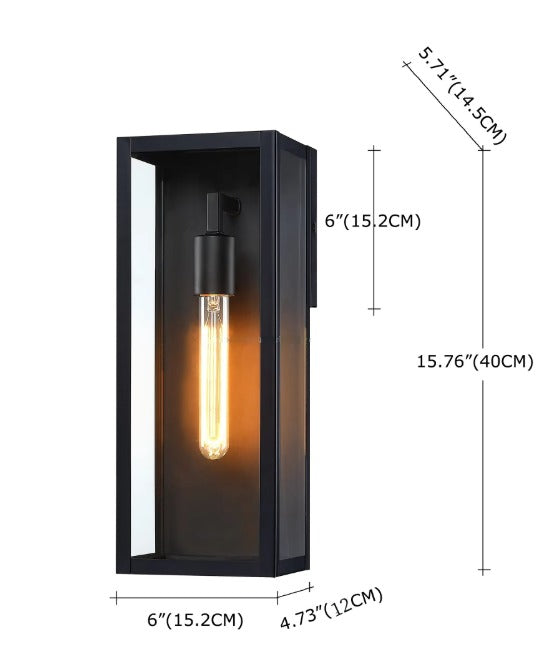 Farol de pared exterior Kelina – medidas