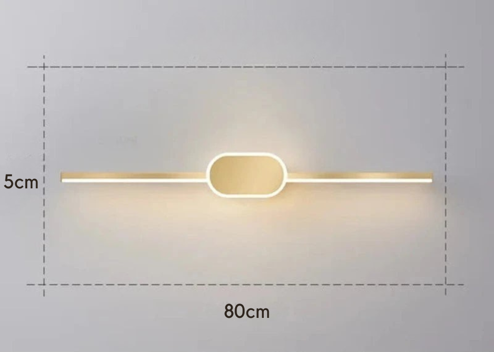 Alureo - Aplique de Pared Moderno con Diseño Elegante y Luz Antideslumbrante - Ideal para Salones y Oficinas