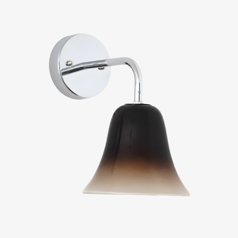 Ourela - Aplique de Pared Vintage con Campana de Cristal Degradado y Cromo