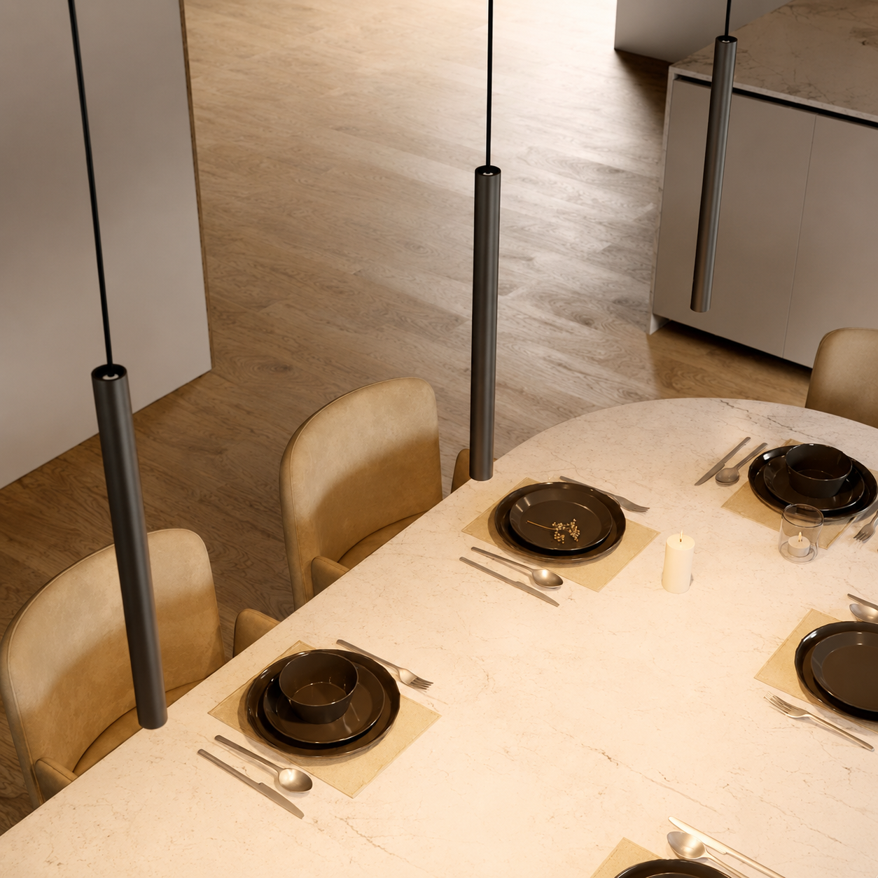 LuzNeblina – Lámpara Colgante Minimalista y Elegante