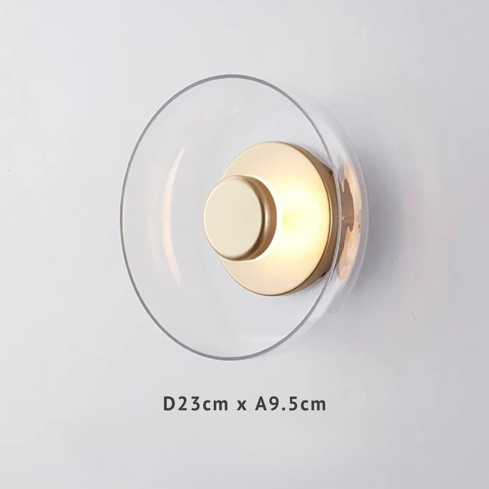 Halivi - Lámpara de Pared LED de Vidrio Moderno con Diseño Elegante