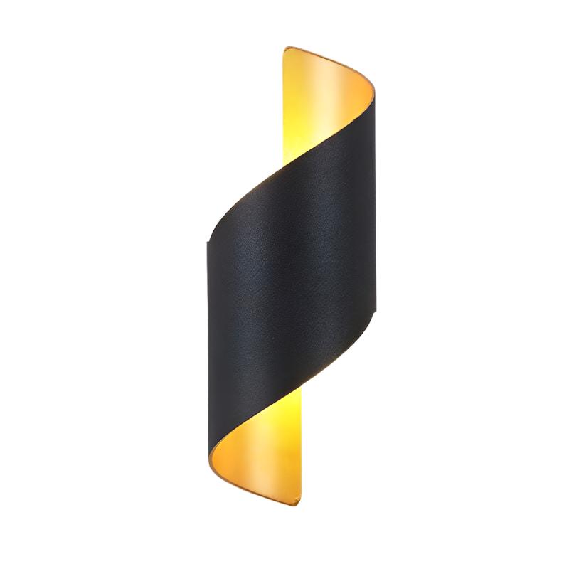 Helix: Aplique de Pared Metal Moderno para Interiores y Exteriores
