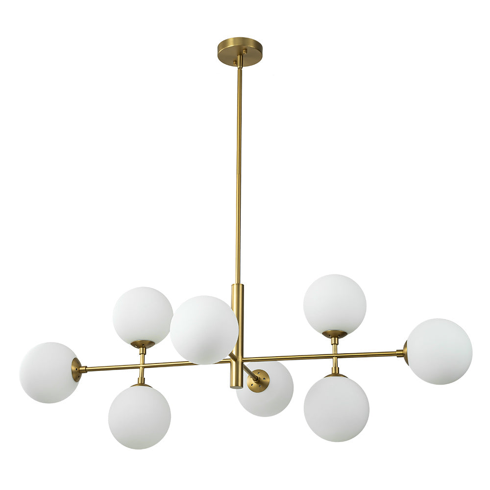 Lámpara de araña sputnik Kosmira sobre una mesa de comedor – imagen 8