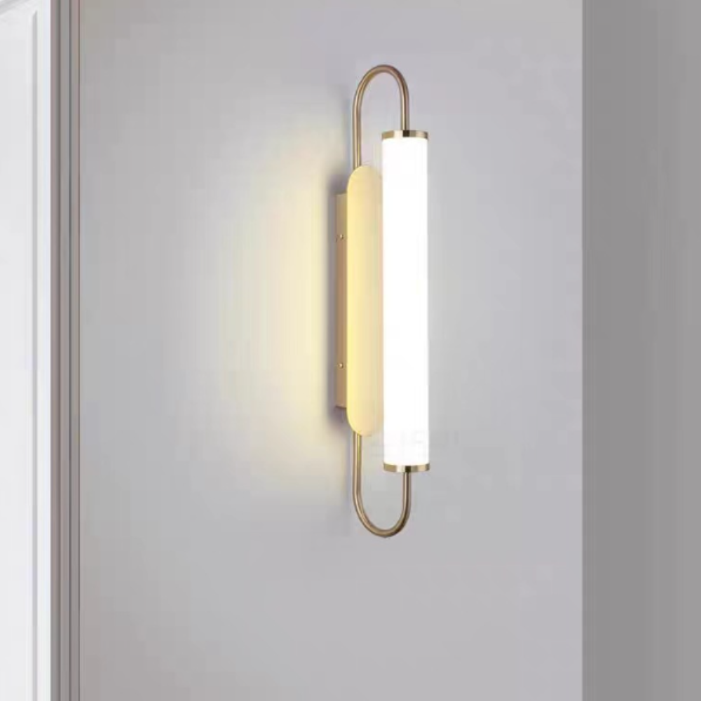 Astroclaro Cylora: Aplique de Pared Decorativo LED para Interiores de Metal y Acrílico – Pasillo/Comedor