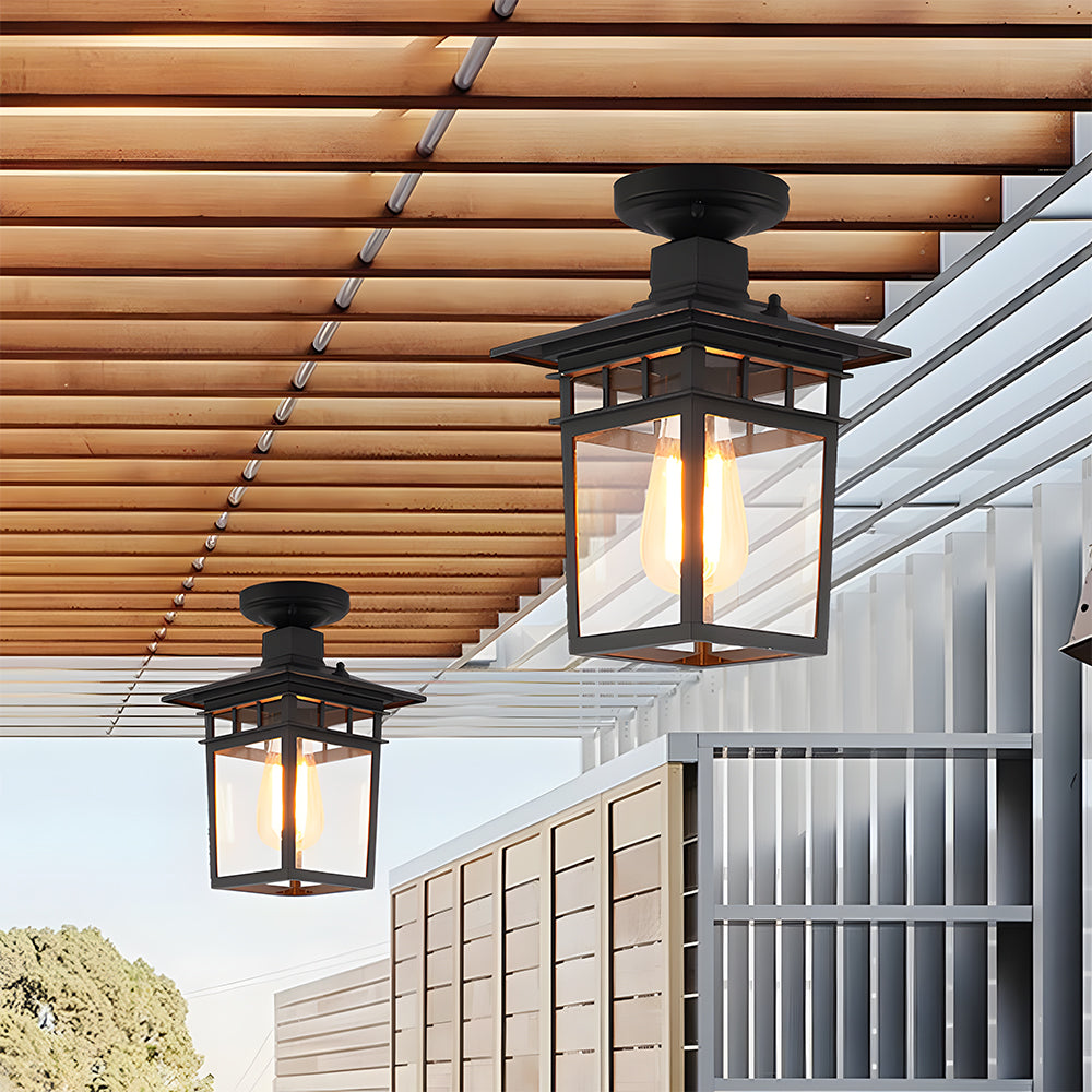 Farol de techo exterior Igena en un porche – imagen 5