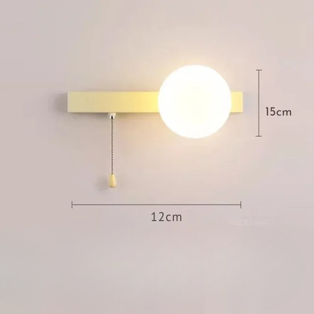 Glezia - Lámpara de Pared Nórdica con Diseño Minimalista y Luz Cálida - Ideal para Salones y Pasillos