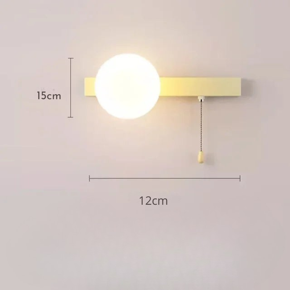Glezia - Lámpara de Pared Nórdica con Diseño Minimalista y Luz Cálida - Ideal para Salones y Pasillos
