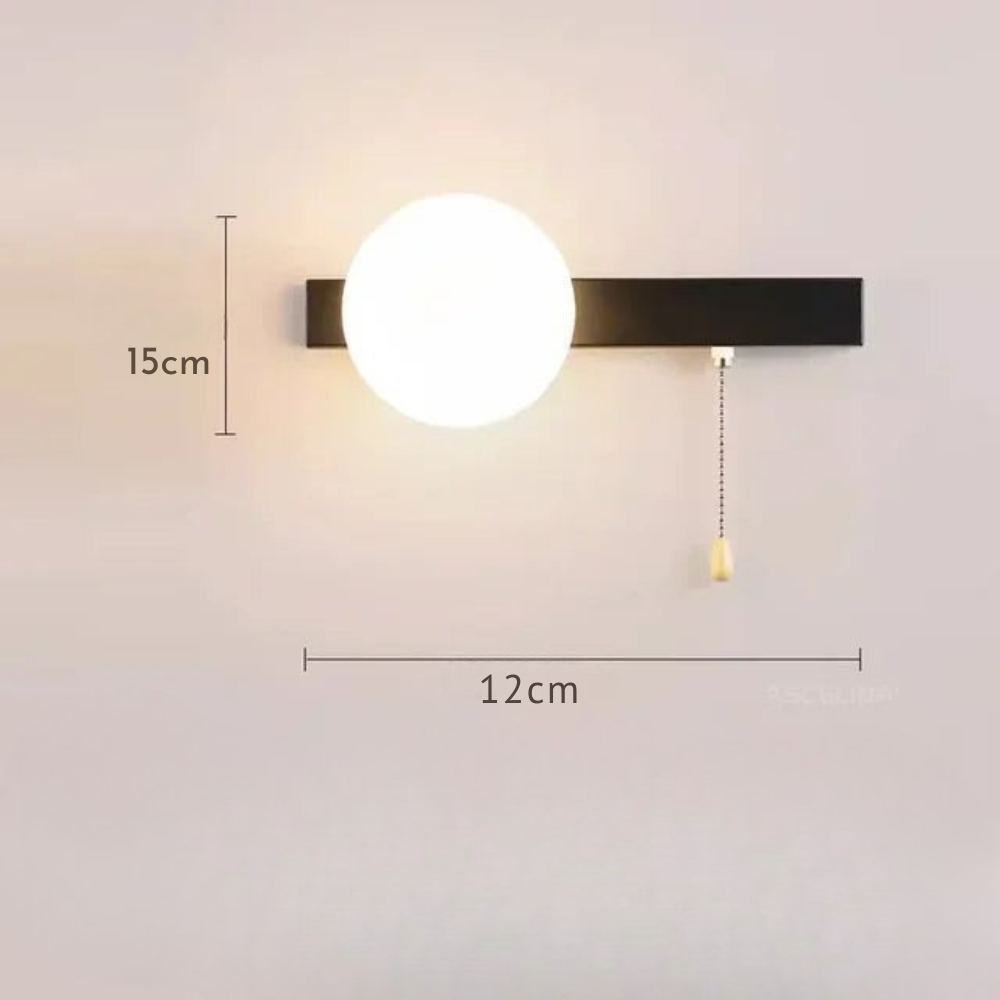 Glezia - Lámpara de Pared Nórdica con Diseño Minimalista y Luz Cálida - Ideal para Salones y Pasillos