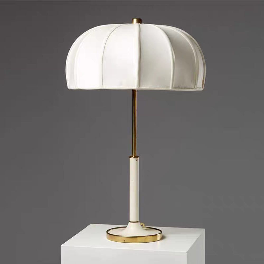 Lámpara de mesa mid century Lomadia – con pie blanco