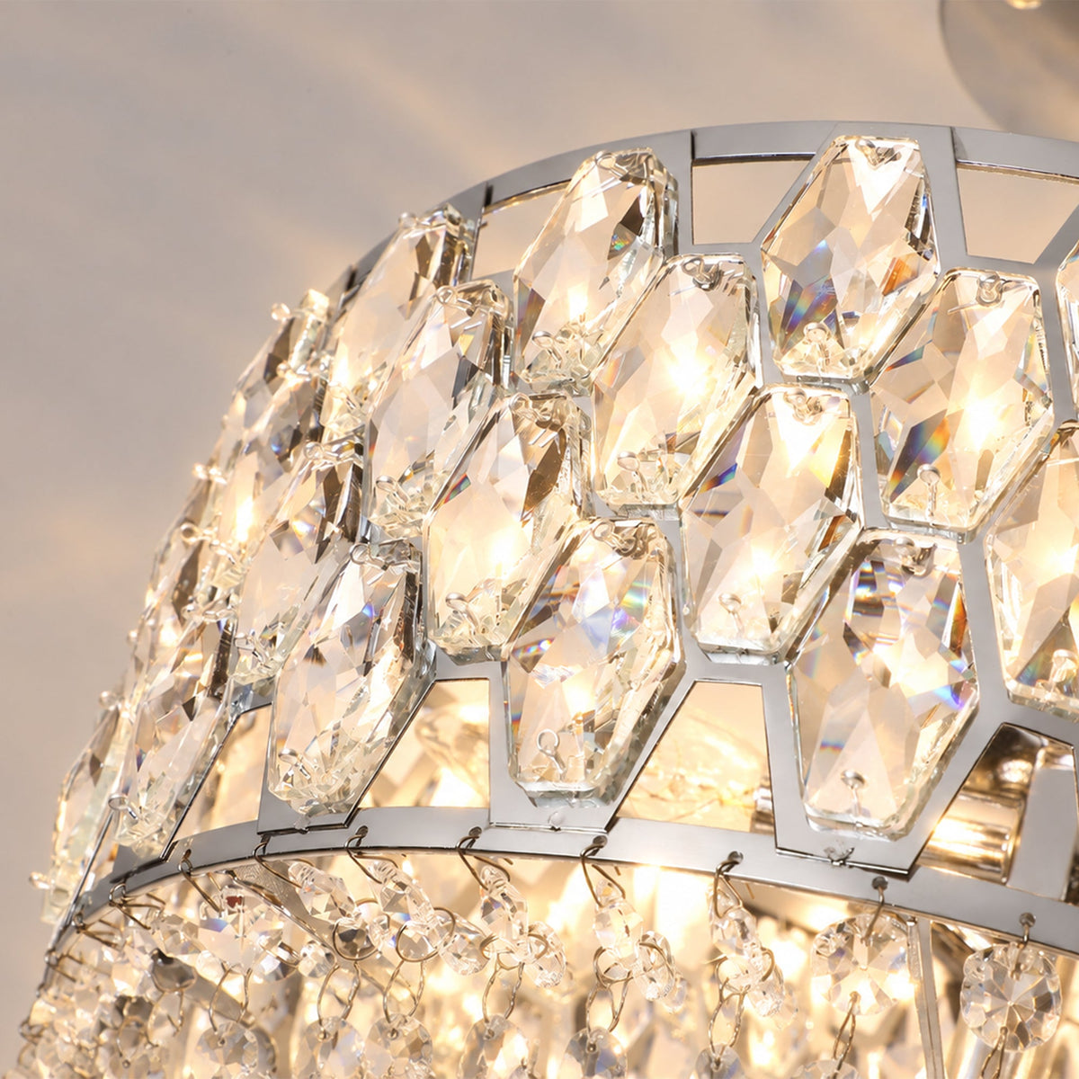 Lámpara de techo de cristal Brillara en un salón elegante – imagen 12