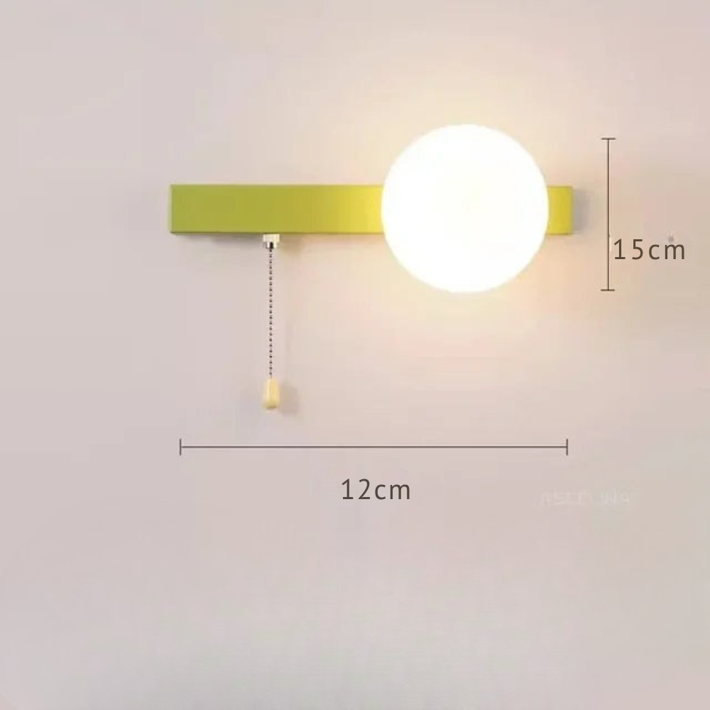 Glezia - Lámpara de Pared Nórdica con Diseño Minimalista y Luz Cálida - Ideal para Salones y Pasillos