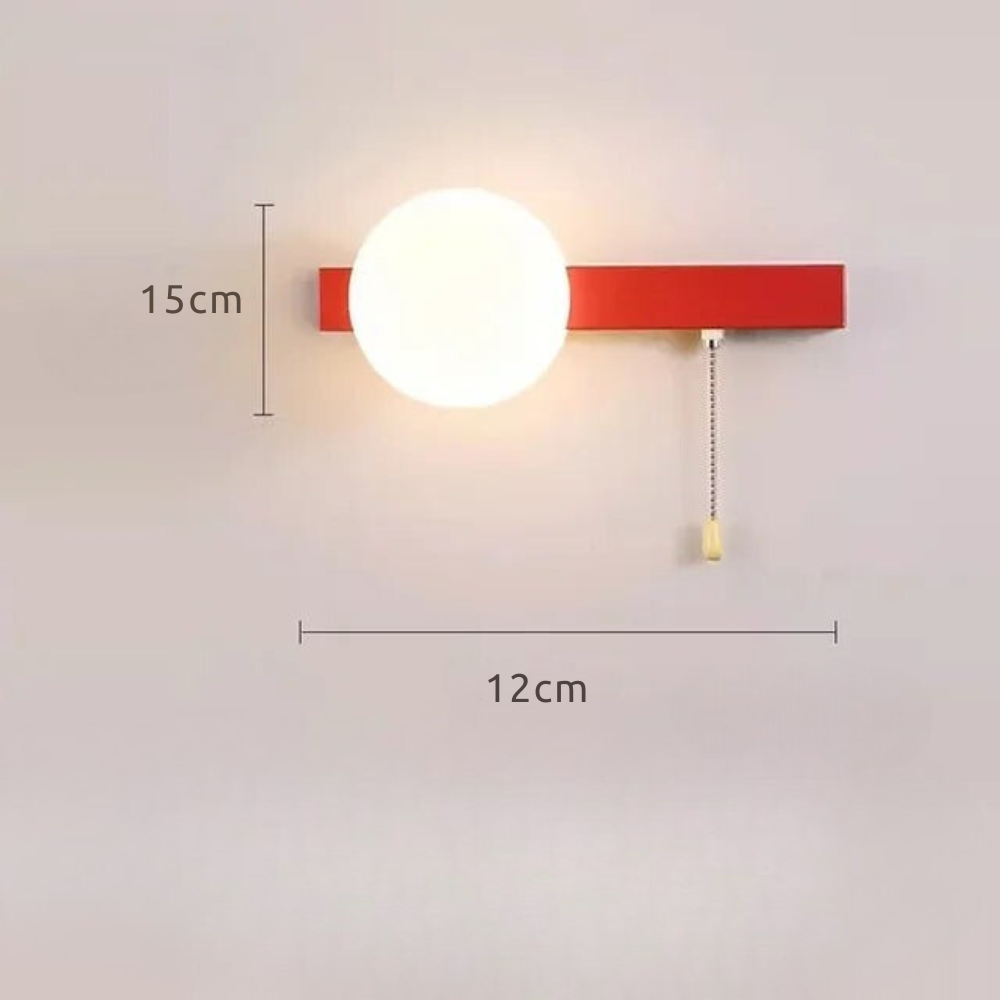 Glezia - Lámpara de Pared Nórdica con Diseño Minimalista y Luz Cálida - Ideal para Salones y Pasillos
