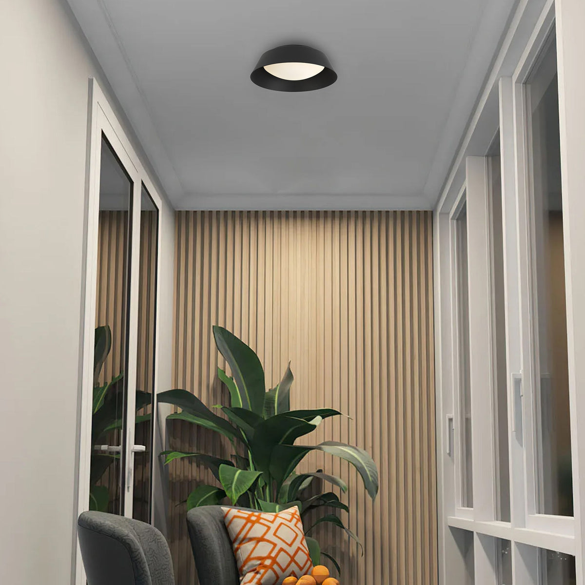 Plafón LED Ojiva en un espacio contemporáneo – imagen 8