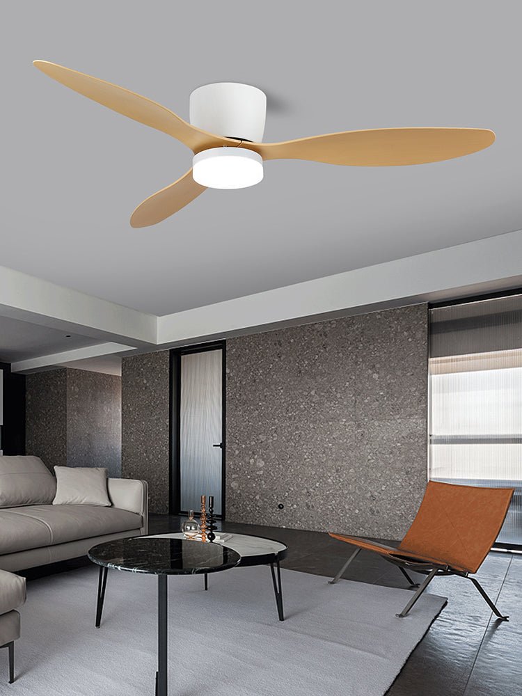 Ventilador de techo con luz Soplana en un salón acogedor – imagen 12