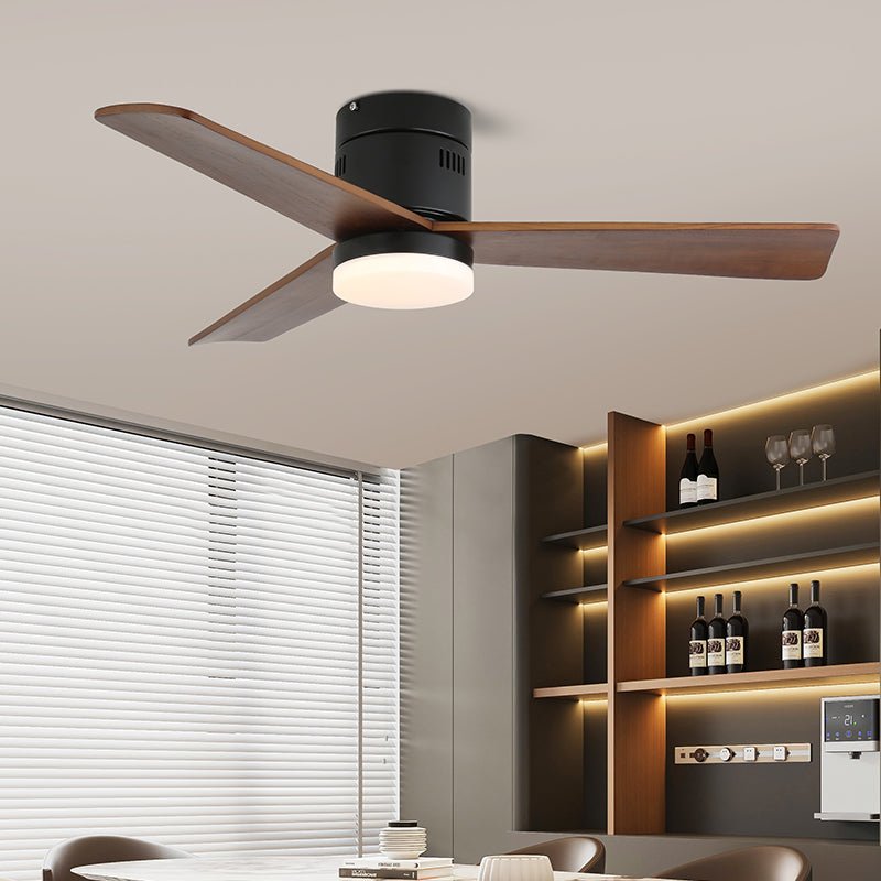 Ventilador de techo con luz Aireno en un salón minimalista – imagen 4