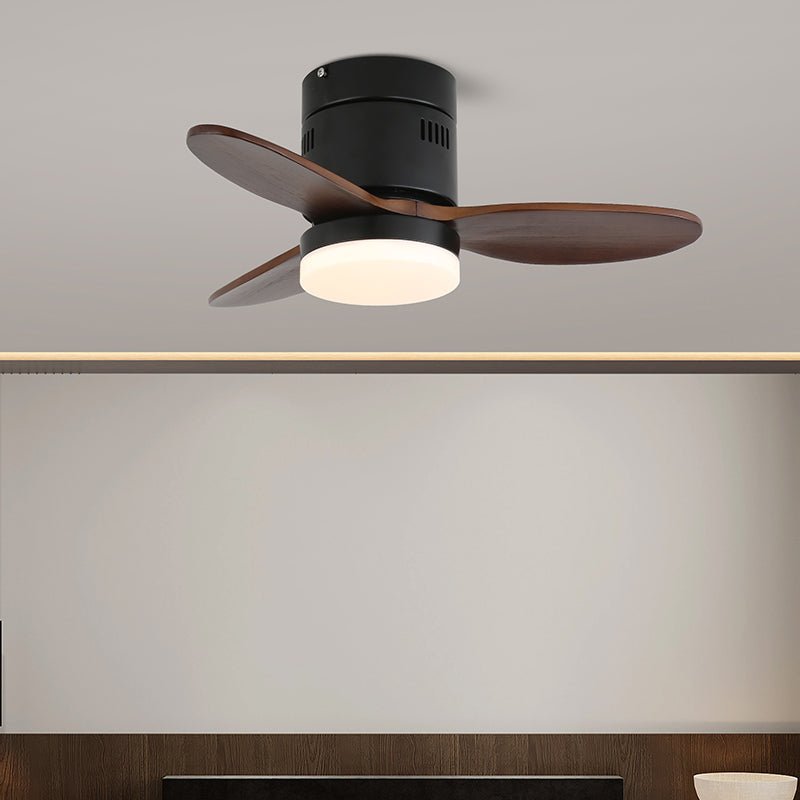 Ventilador de techo con luz Aireno en un salón minimalista – imagen 5