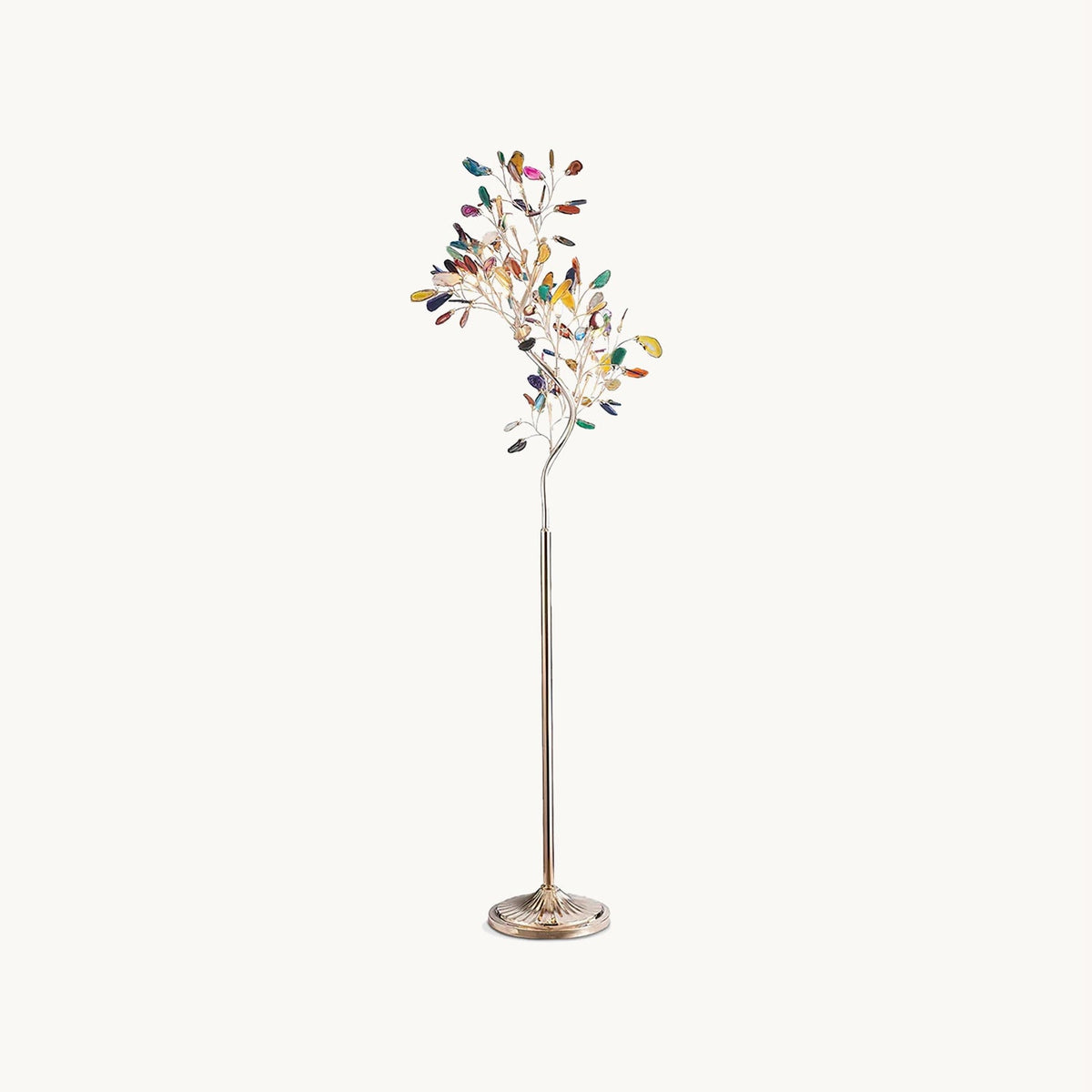 Lámpara de pie árbol con hojas de ágata Jaspira – vista principal
