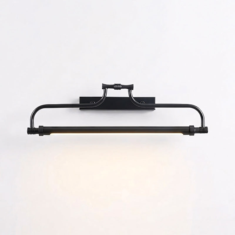 Aplique LED para cuadros de latón Lirama – acabado negro